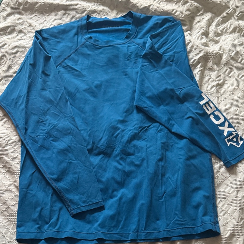 Men's Blue Long Sleeve UV protection Shirt